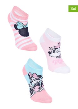 Disney Minnie Mouse Skarpety (3 pary) "Minnie" w kolorze jasnoróżowym ze sklepu Limango Polska w kategorii Skarpetki dziecięce - zdjęcie 188616117