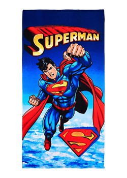 Spiderman Ręcznik plażowy "Superman" w kolorze niebieskim ze sklepu Limango Polska w kategorii Ręczniki - zdjęcie 188616266