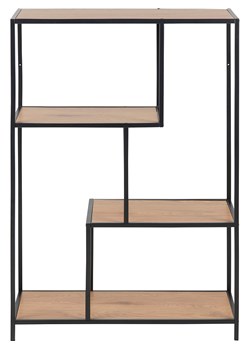 Actona Regał "Seaford" w kolorze jasnobrązowo-czarnym na książki - 77 x 114 x 35 cm ze sklepu Limango Polska w kategorii Regały i witryny - zdjęcie 188616725