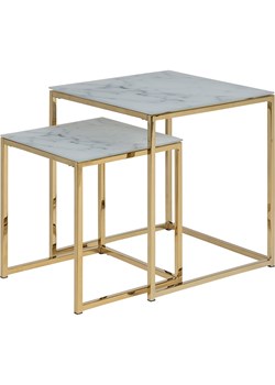 Actona Stoliki (2 szt.) "Alisma" w kolorze złoto-białym ze sklepu Limango Polska w kategorii Stoliki kawowe - zdjęcie 188616736