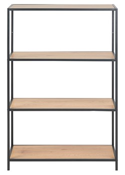 Actona Regał "Seaford" w kolorze jasnobrązowo-czarnym - 77 x 114 x 35 cm ze sklepu Limango Polska w kategorii Regały i witryny - zdjęcie 188616739
