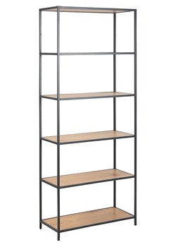 Actona Regał "Seaford" w kolorze jasnobrązowo-czarnym na książki - 77 x 185 x 35 cm ze sklepu Limango Polska w kategorii Regały i witryny - zdjęcie 188616745