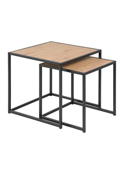 Actona Stoliki (2 szt.) "Seaford" w kolorze czarno-jasnobrązowym ze sklepu Limango Polska w kategorii Stoliki kawowe - zdjęcie 188616749