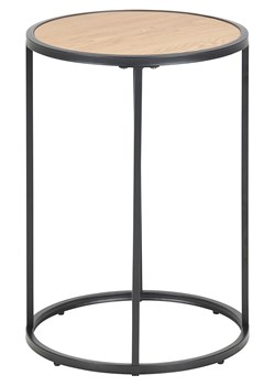 Actona Stolik "Seaford" w kolorze czarno-jasnobrązowym - wys. 55 x Ø 40 cm ze sklepu Limango Polska w kategorii Stoliki kawowe - zdjęcie 188616787