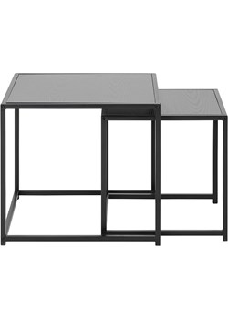 Actona Stoliki (2 szt.) "Seaford" w kolorze czarno-szarym ze sklepu Limango Polska w kategorii Stoliki kawowe - zdjęcie 188616796