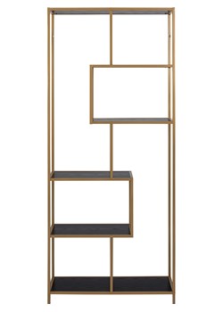 Actona Regał "Seaford" w kolorze złoto-szarym na książki - 77 x 185 x 35 cm ze sklepu Limango Polska w kategorii Regały i witryny - zdjęcie 188616959