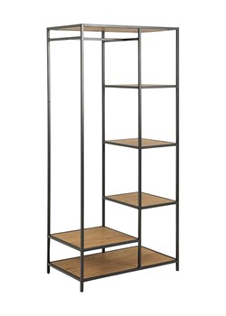 Actona Garderoba "Seaford" w kolorze jasnobrązowo-czarnym - 77 x 165 x 45 cm ze sklepu Limango Polska w kategorii Szafy - zdjęcie 188617086