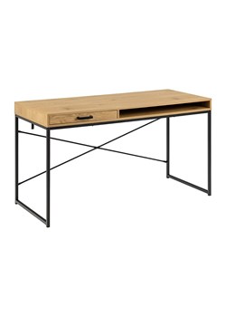 Actona Biurko w kolorze jasnobrązowo-czarnym - 140 x 76 x 58 cm ze sklepu Limango Polska w kategorii Stoliki kawowe - zdjęcie 188617106