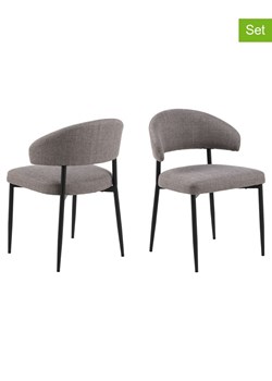 Actona Krzesła (2 szt.) "Edina" w kolorze szarym do jadalni - 56 x 77 x 55 cm ze sklepu Limango Polska w kategorii Meble - zdjęcie 188617226