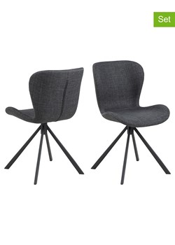 Actona Krzesła (2 szt.) w kolorze ciemnoszarym do jadalni - 46,5 x 81 x 53 cm ze sklepu Limango Polska w kategorii Meble - zdjęcie 188617247