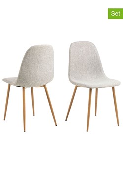 Actona Krzesła (4 szt.) "Celia" w kolorze jasnoszarym do jadalni - 44 x 86 x 54 cm ze sklepu Limango Polska w kategorii Meble - zdjęcie 188617296