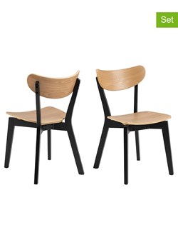 Actona Krzesła (2 szt.) w kolorze jasnobrązowym do jadalni - 45 x 79,5 x 55 cm ze sklepu Limango Polska w kategorii Meble - zdjęcie 188617317