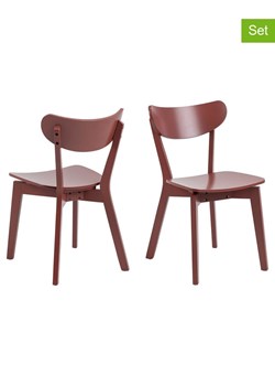 Actona Krzesła (2 szt.) w kolorze pomarańczowym do jadalni - 45 x 79,5 x 55 cm ze sklepu Limango Polska w kategorii Meble - zdjęcie 188617338