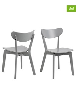 Actona Krzesła (2 szt.) "Roxby" w kolorze jasnoszarym do jadalni - 45 x 79,5 x 55 cm ze sklepu Limango Polska w kategorii Meble - zdjęcie 188617345