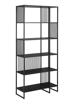 Actona Regał "Strington" w kolorze czarnym na książki - 85 x 185 x 35 cm ze sklepu Limango Polska w kategorii Regały i witryny - zdjęcie 188617405