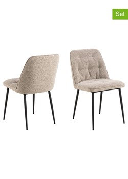 Actona Krzesła (2 szt.) "Brooke" w kolorze jasnoróżowym do jadalni - 50 x 84 x 55 cm ze sklepu Limango Polska w kategorii Meble - zdjęcie 188617546