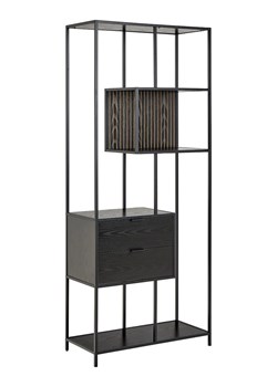 Actona Regał "Seaford" w kolorze czarnym na książki - 77 x 185 x 35 cm ze sklepu Limango Polska w kategorii Regały i witryny - zdjęcie 188617857