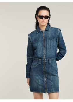 G-Star Sukienka dżinsowa w kolorze niebieskim ze sklepu Limango Polska w kategorii Sukienki - zdjęcie 188618445