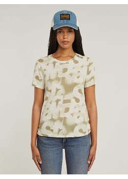 G-Star Koszulka w kolorze oliwkowo-kremowym ze sklepu Limango Polska w kategorii Bluzki damskie - zdjęcie 188619887