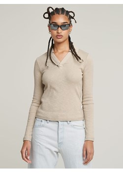 G-Star Koszulka polo w kolorze beżowym ze sklepu Limango Polska w kategorii Bluzki damskie - zdjęcie 188619936