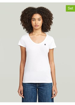 G-Star Koszulki (2 szt.) w kolorze białym i czarnym ze sklepu Limango Polska w kategorii Bluzki damskie - zdjęcie 188620777