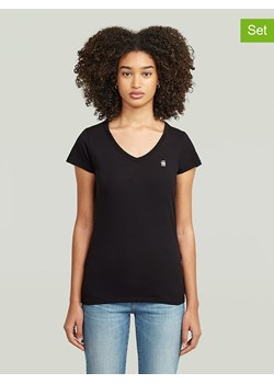 G-Star Koszulki (2 szt.) w kolorze białym i czarnym ze sklepu Limango Polska w kategorii Bluzki damskie - zdjęcie 188620798