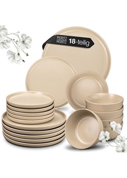 Moritz &amp; Moritz 18-częściowy zestaw "Nordic" w kolorze szarobrązowym ze sklepu Limango Polska w kategorii Naczynia - zdjęcie 188622145