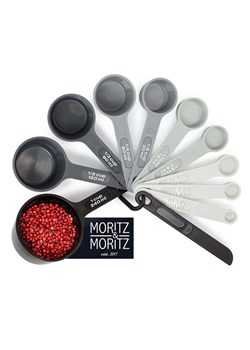 Moritz &amp; Moritz Miarki (10 szt.) w kolorze szaro-jasnoszarym - dł. 19 cm ze sklepu Limango Polska w kategorii Akcesoria kuchenne - zdjęcie 188622225