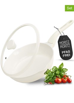 Moritz &amp; Moritz 2-częściowy zestaw w kolorze kremowym - Ø 26 cm ze sklepu Limango Polska w kategorii Garnki - zdjęcie 188622306
