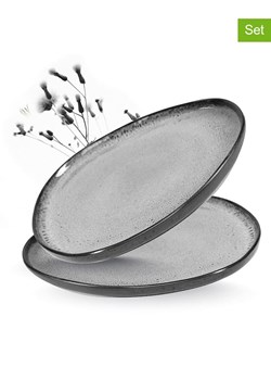 Moritz &amp; Moritz Talerze (2 szt.) "Organic" w kolorze jasnoszarym do serwowania - Ø 29 cm ze sklepu Limango Polska w kategorii Naczynia - zdjęcie 188622336