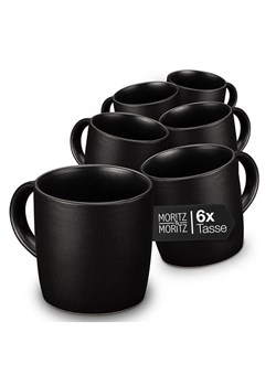 Moritz &amp; Moritz Kubki (6 szt.) "Nordic" w kolorze czarnym - 300 ml ze sklepu Limango Polska w kategorii Naczynia - zdjęcie 188622407