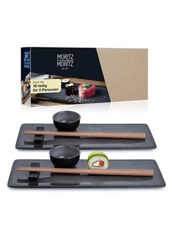 Moritz &amp; Moritz 10-częściowy zestaw "Vida" w kolorze antracytowym do sushi ze sklepu Limango Polska w kategorii Akcesoria kuchenne - zdjęcie 188622506