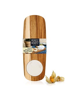 Moritz &amp; Moritz Deska w kolorze jasnobrązowym do serwowania - 40 x 14 cm ze sklepu Limango Polska w kategorii Misy i tace dekoracyjne - zdjęcie 188622547