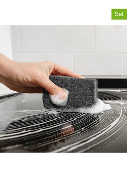 Clia Gąbki czyszczące (2 szt.) "Clia Genie" w kolorze szarym - 22 x 13,5 cm ze sklepu Limango Polska w kategorii Akcesoria kuchenne - zdjęcie 188622659