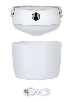 Genius Lampa stołowa LED "Moonlight" w kolorze białym - wys. 12 x Ø 11,5 cm ze sklepu Limango Polska w kategorii Oświetlenie - zdjęcie 188622736