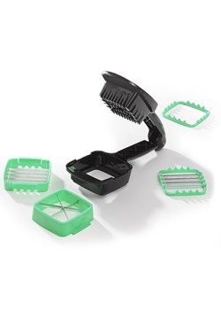 Nicer Dicer 5-częściowy zestaw "Nicer Dicer Quick" w kolorze czarno-zielonym ze sklepu Limango Polska w kategorii Akcesoria kuchenne - zdjęcie 188622929