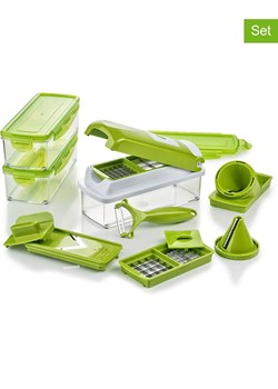Nicer Dicer 16-częściowy zestaw "Nicer Dicer smart" w kolorze zielonym ze sklepu Limango Polska w kategorii Akcesoria kuchenne - zdjęcie 188622968