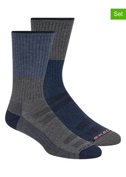 Skechers Skarpety (4 pary) w kolorze niebiesko-szarym ze sklepu Limango Polska w kategorii Skarpetki męskie - zdjęcie 188623098
