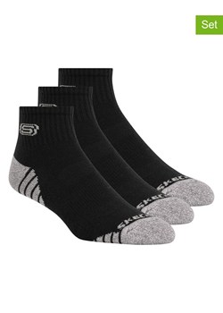 Skechers Skarpety (3 pary) w kolorze czarno-szarym ze sklepu Limango Polska w kategorii Skarpetki męskie - zdjęcie 188623126