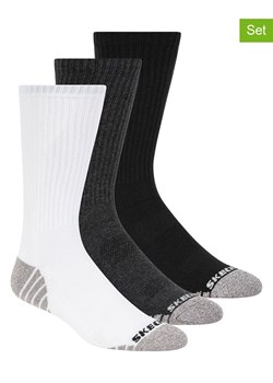 Skechers Skarpety (6 par) w kolorze antracytowo-czarno-białym ze sklepu Limango Polska w kategorii Skarpetki męskie - zdjęcie 188623136