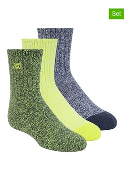 Skechers Skarpety (6 par) w kolorze granatowo-żółto-zielonym ze sklepu Limango Polska w kategorii Skarpetki dziecięce - zdjęcie 188623238