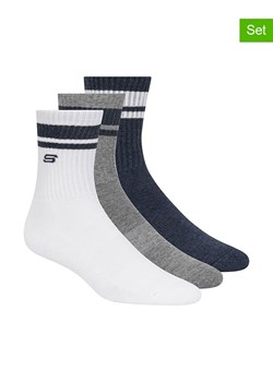 Skechers Skarpety (6 par) w kolorze granatowo-biało-szarym ze sklepu Limango Polska w kategorii Skarpetki męskie - zdjęcie 188623256