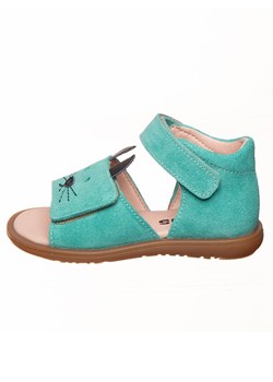 kmins Skórzane sandały w kolorze turkusowym ze sklepu Limango Polska w kategorii Sandały dziecięce - zdjęcie 188624207