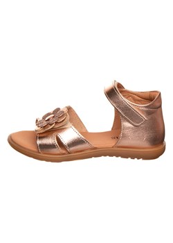 kmins Skórzane sandały "Kmins" w kolorze złotym ze sklepu Limango Polska w kategorii Sandały dziecięce - zdjęcie 188624499