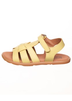 kmins Skórzane sandały w kolorze żółtym ze sklepu Limango Polska w kategorii Sandały dziecięce - zdjęcie 188624548