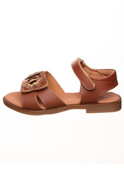 kmins Skórzane sandały w kolorze jasnobrązowym ze sklepu Limango Polska w kategorii Sandały dziecięce - zdjęcie 188624647