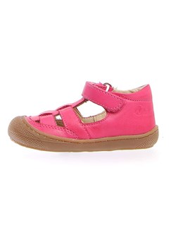 Naturino Skórzane półsandały "Wad" w kolorze różowym ze sklepu Limango Polska w kategorii Sandały dziecięce - zdjęcie 188624929