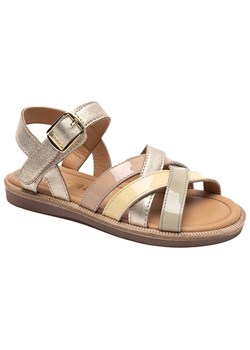 bisgaard Skórzane sandały w kolorze złotym ze sklepu Limango Polska w kategorii Sandały dziecięce - zdjęcie 188625535