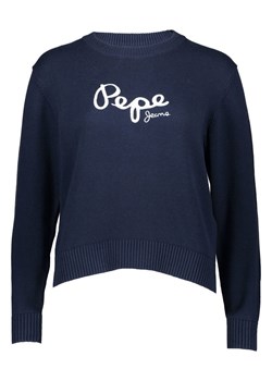 Pepe Jeans Sweter "Intarsia" w kolorze granatowym ze sklepu Limango Polska w kategorii Swetry damskie - zdjęcie 188629465