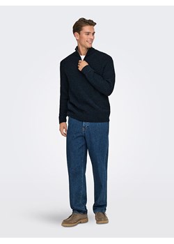 ONLY &amp; SONS Sweter "Jion" w kolorze granatowym ze sklepu Limango Polska w kategorii Swetry męskie - zdjęcie 188630079